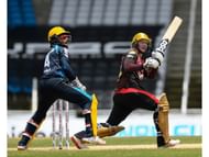 Munro (R) was clinical against the Tridents in their CPL match.